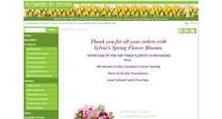 Desktop Screenshot of flowersbysylvia.com