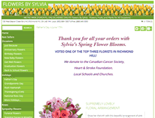 Tablet Screenshot of flowersbysylvia.com